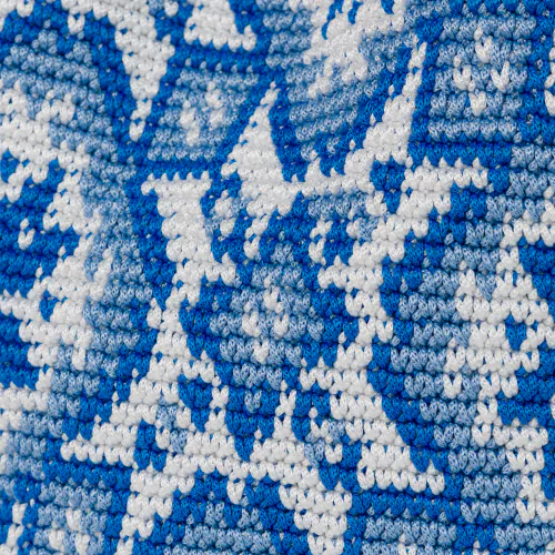 Handgefertigte Blau-Weiße Mediterrane Tasche